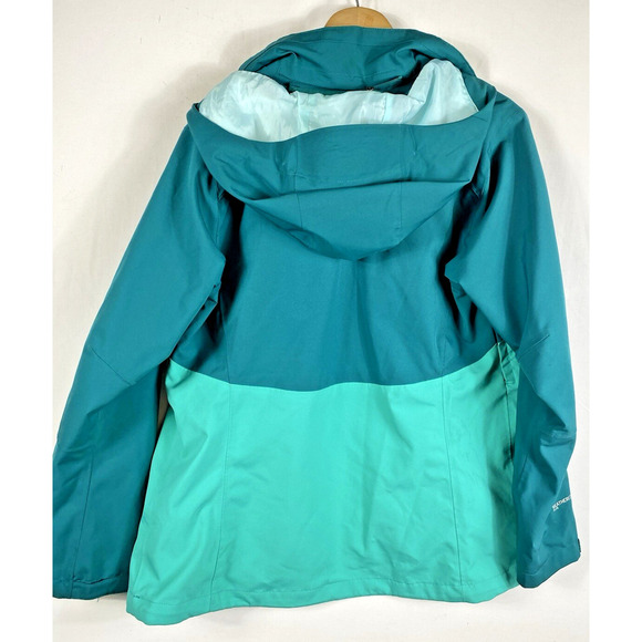 Eddie Bauer Jacket Weatheredge Plus Womens Size Large Full Zip Hooded Green - Picture 11 of 14